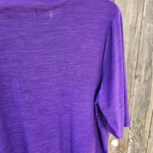 Elie Mccarthy Vibrant Purple Blouse Sizw 1X - Picture 16 of 16